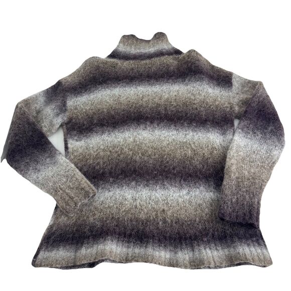Toad & Co Toddy T-Neck Sweater Sz S Alpaca Merino Wool Space Dye Turtleneck SOFT - Picture 2 of 6